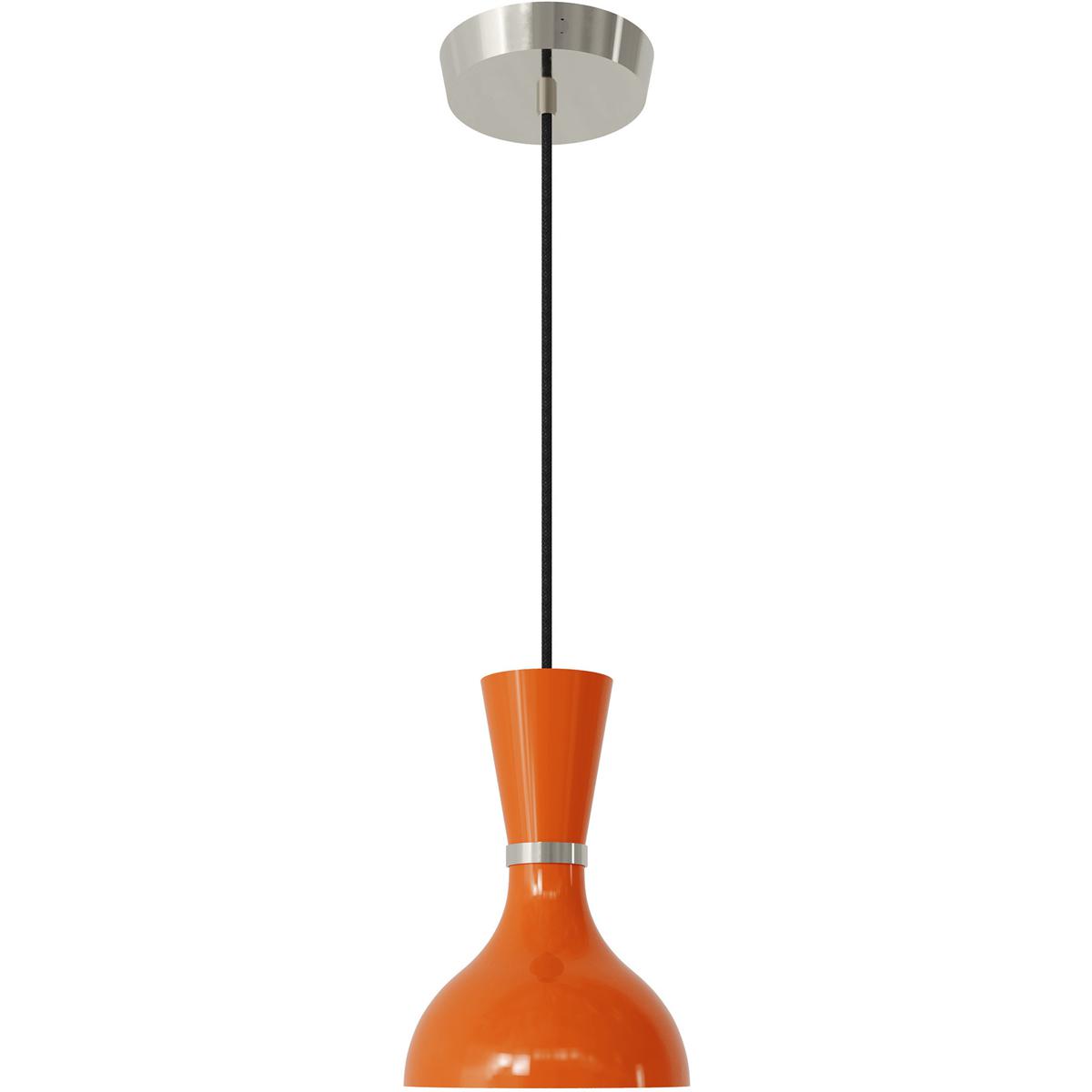 Robert Abbey PM02PM Clare 1 Light 7 inch Pumpkin with Polished Nickel Pendant Ceiling Light