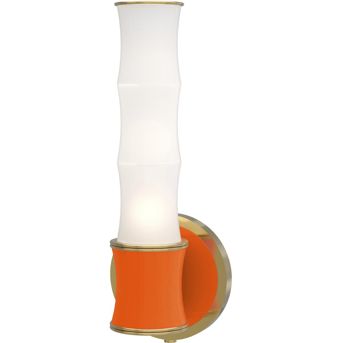 Robert Abbey PM68 Kane 1 Light 5 inch Pumpkin with Modern Brass ADA Wall Sconce Wall Light