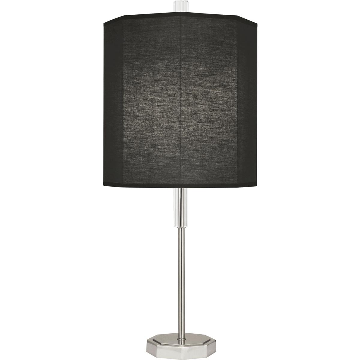 Robert Abbey RB05 Kate 32.5 inch 150 watt Polished Nickel Table Lamp Portable Light in Raven Black