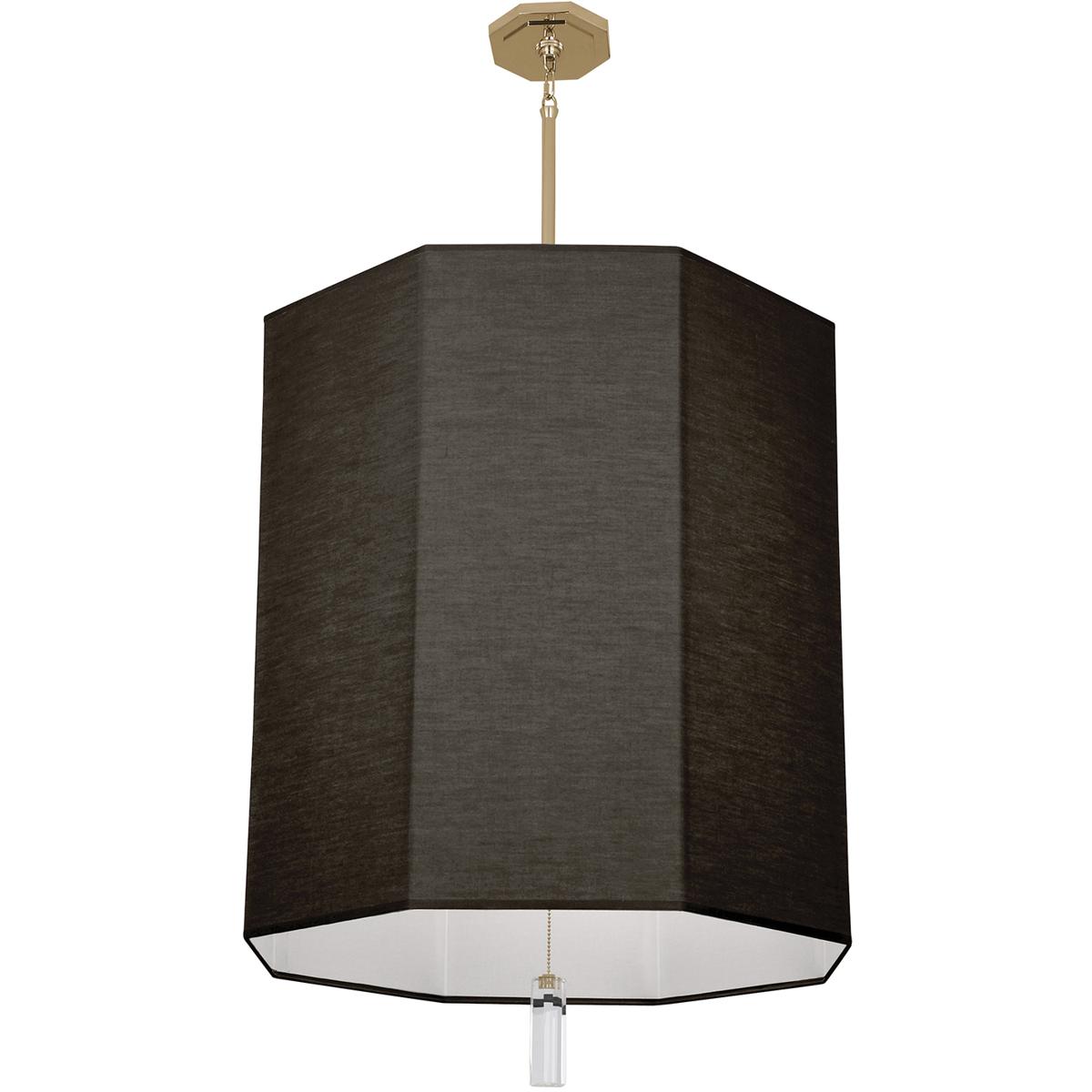 Robert Abbey RB202 Kate 6 Light 22 inch Modern Brass Pendant Ceiling Light in Raven Black