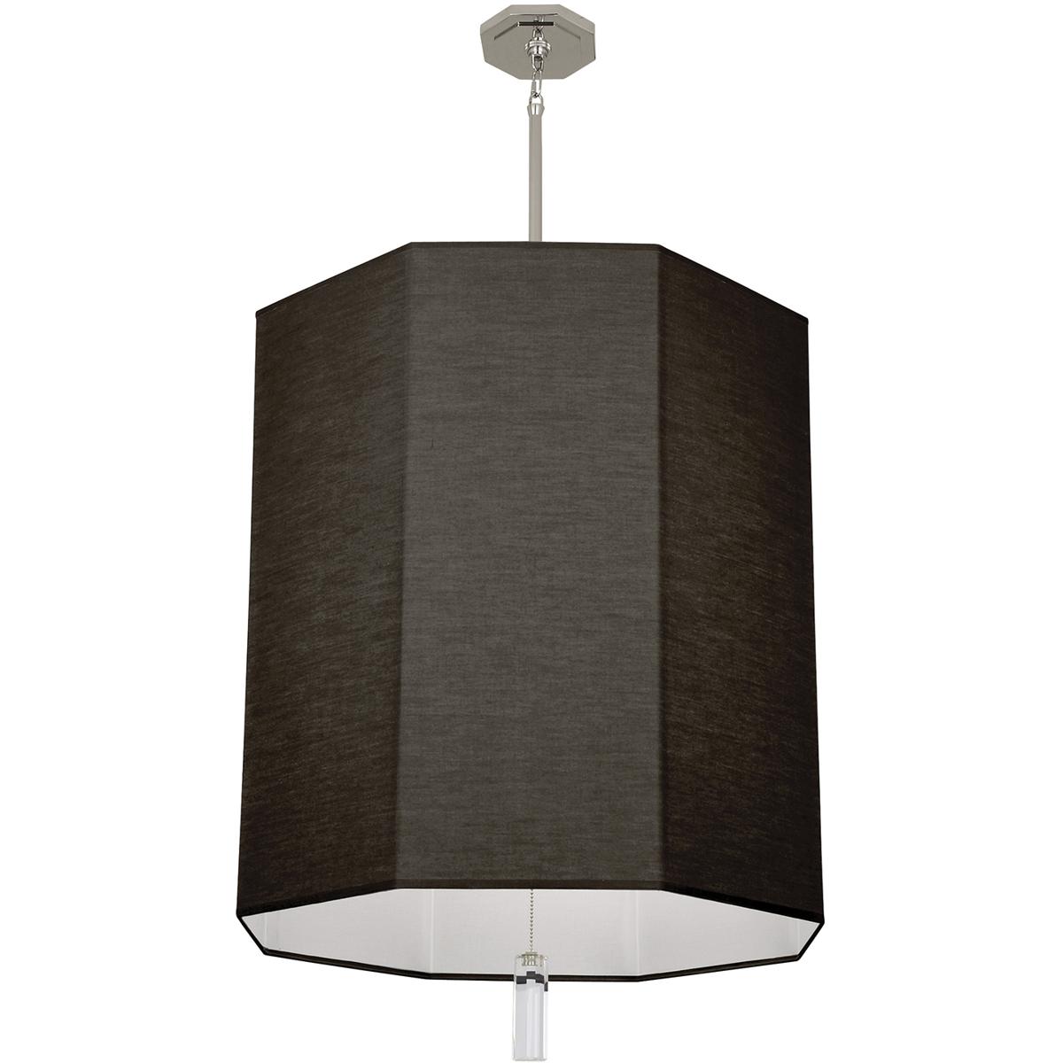 Robert Abbey RB203 Kate 6 Light 22 inch Polished Nickel Pendant Ceiling Light in Raven Black