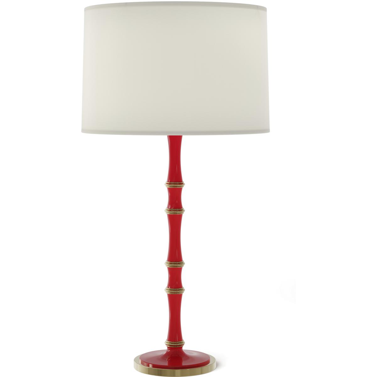 Robert Abbey RR71 Kane 31 inch 150 watt Ruby Red with Modern Brass Table Lamp Portable Light in Fondine