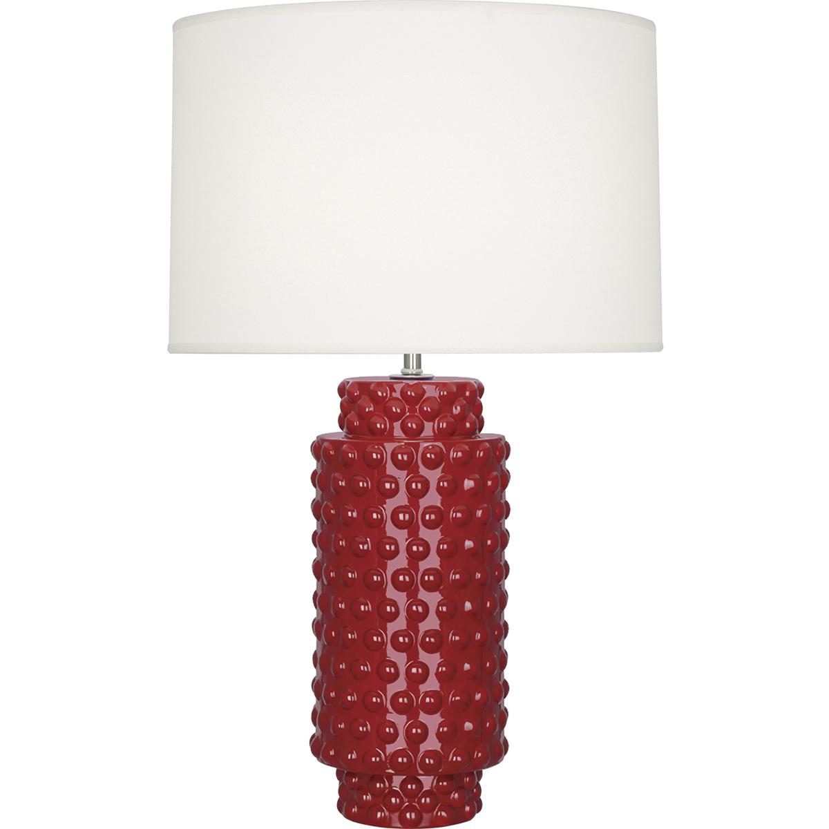 Robert Abbey RR800 Dolly 27.5 inch 150 watt Ruby Red Table Lamp Portable Light in Fondine