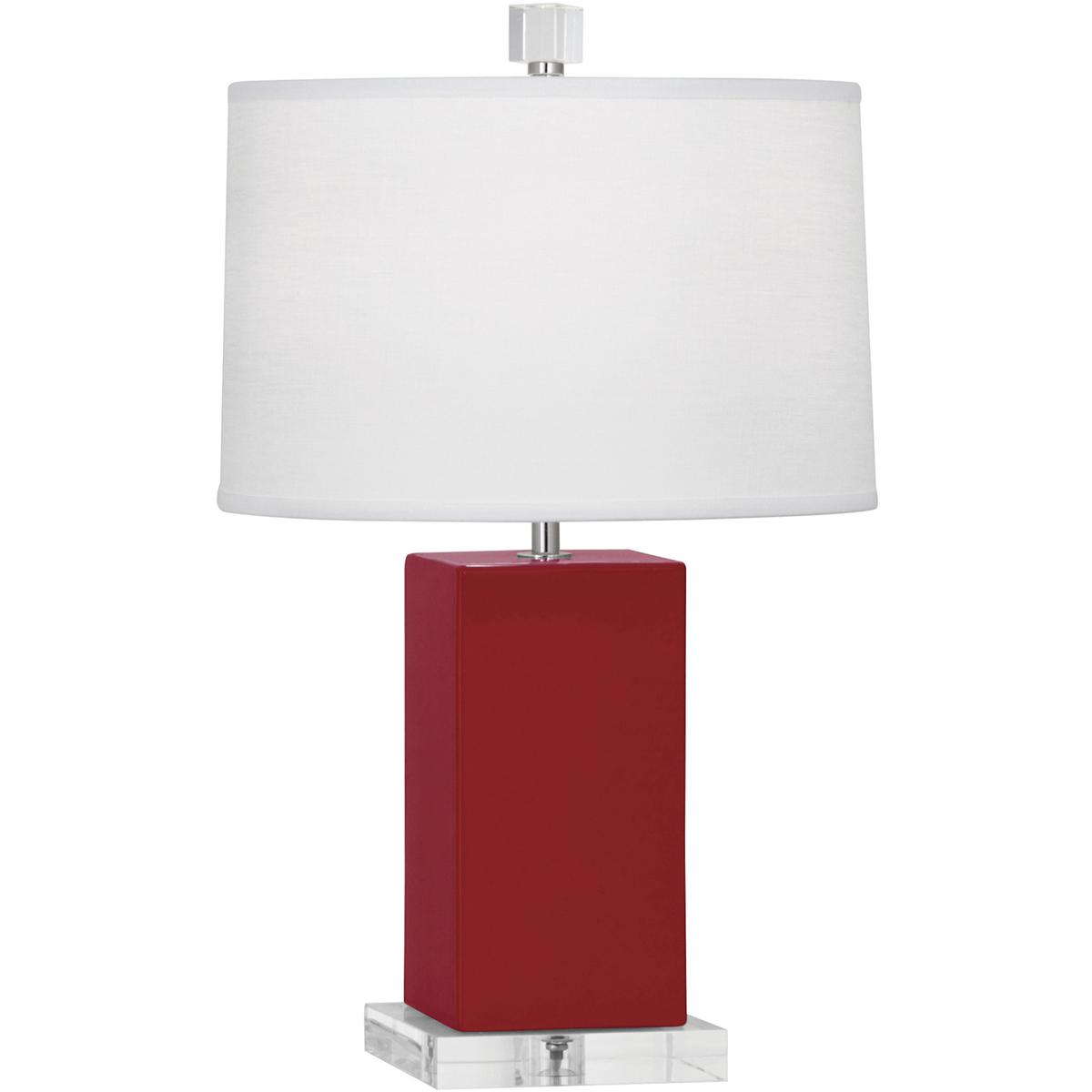 Robert Abbey RR990 Small Harvey 19.13 inch 60 watt Ruby Red Accent Lamp Portable Light
