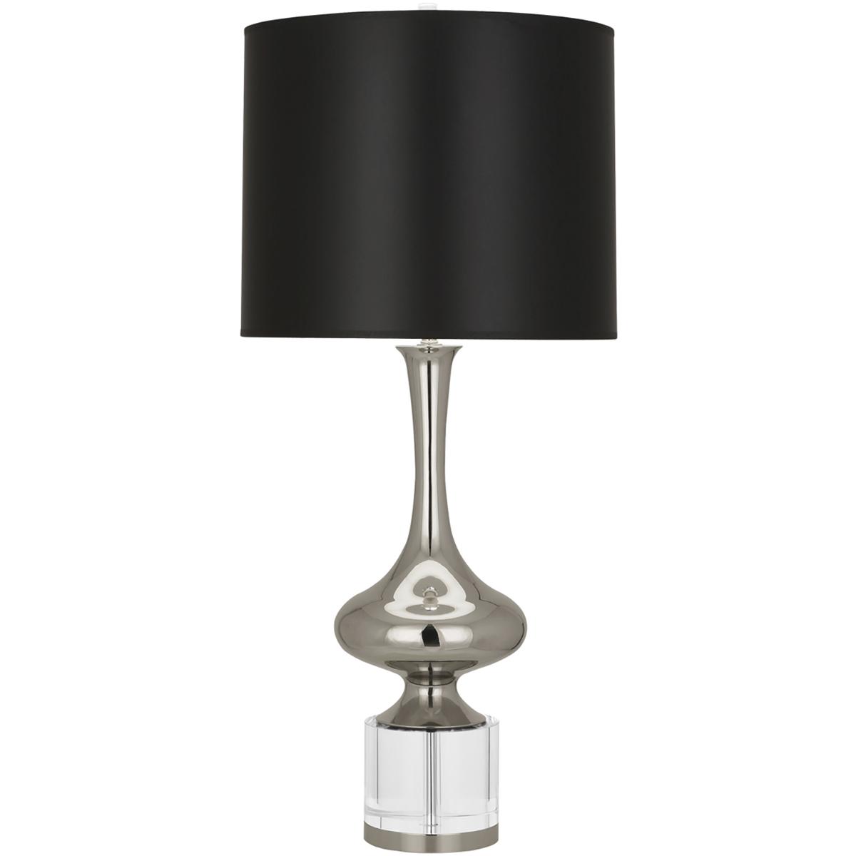 Robert Abbey S209B Jeannie 33.5 inch 150 watt Polished Nickel Table Lamp Portable Light in Black With Bright Silver