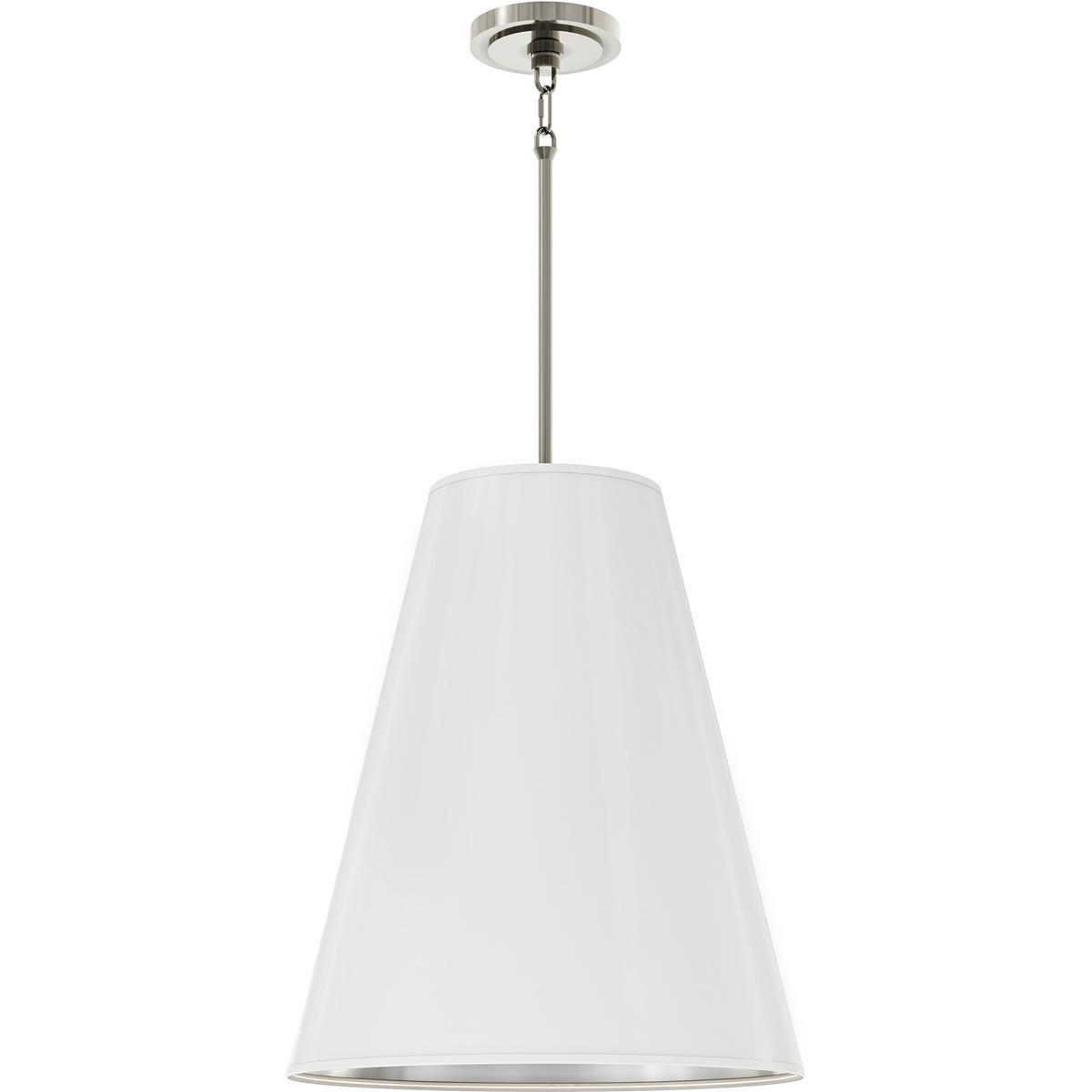 Robert Abbey S494MDY Chrissy 4 Light 18 inch Polished Nickel Island Pendant Ceiling Light in Matte Daisy With Matte Silver