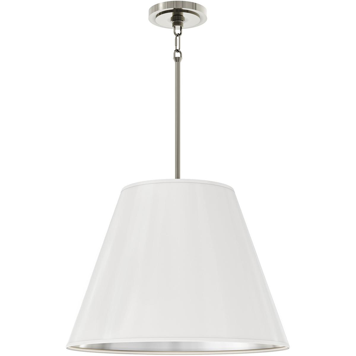 Robert Abbey S495MDY Janet 4 Light 20 inch Polished Nickel Pendant Ceiling Light in Matte Daisy With Matte Silver
