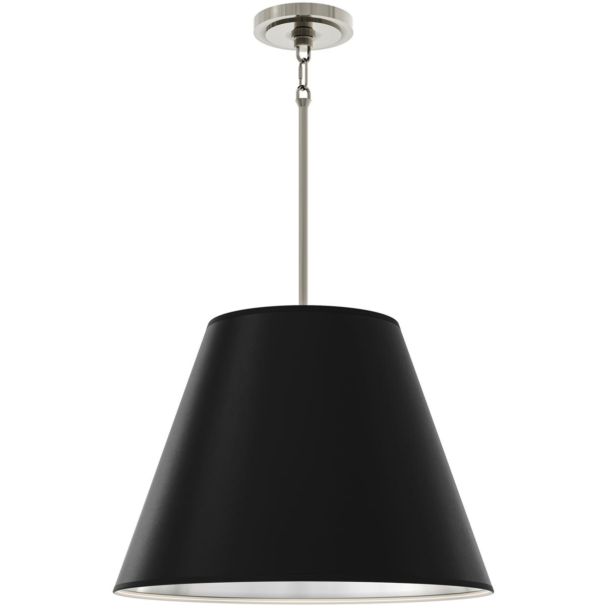 Robert Abbey S495MOS Janet 4 Light 20 inch Polished Nickel Pendant Ceiling Light in Matte Obsidian With Matte Silver