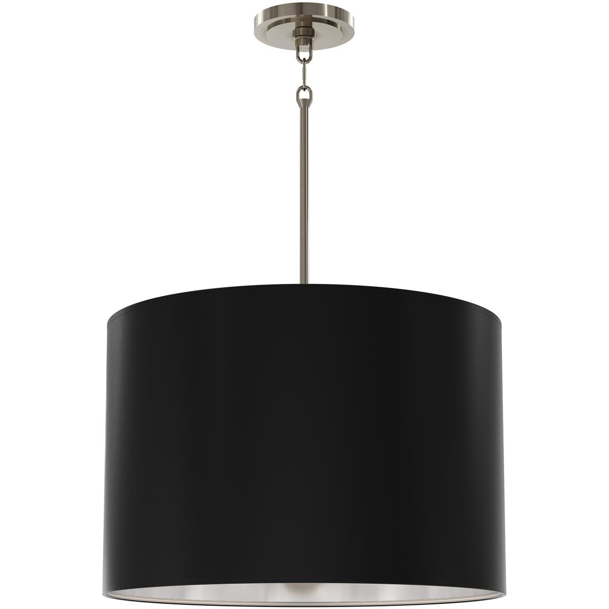 Robert Abbey S496MOS Jack 4 Light 21 inch Polished Nickel Pendant Ceiling Light in Matte Obsidian With Matte Silver