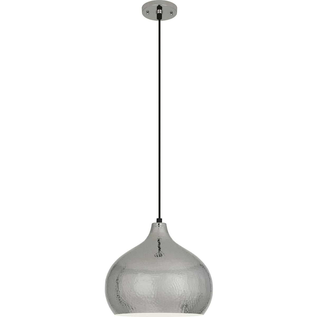 Lighting New York S9874 Robert Abbey Dal 1 Light 14 inch Polished Nickel Pendant Ceiling Light S9874