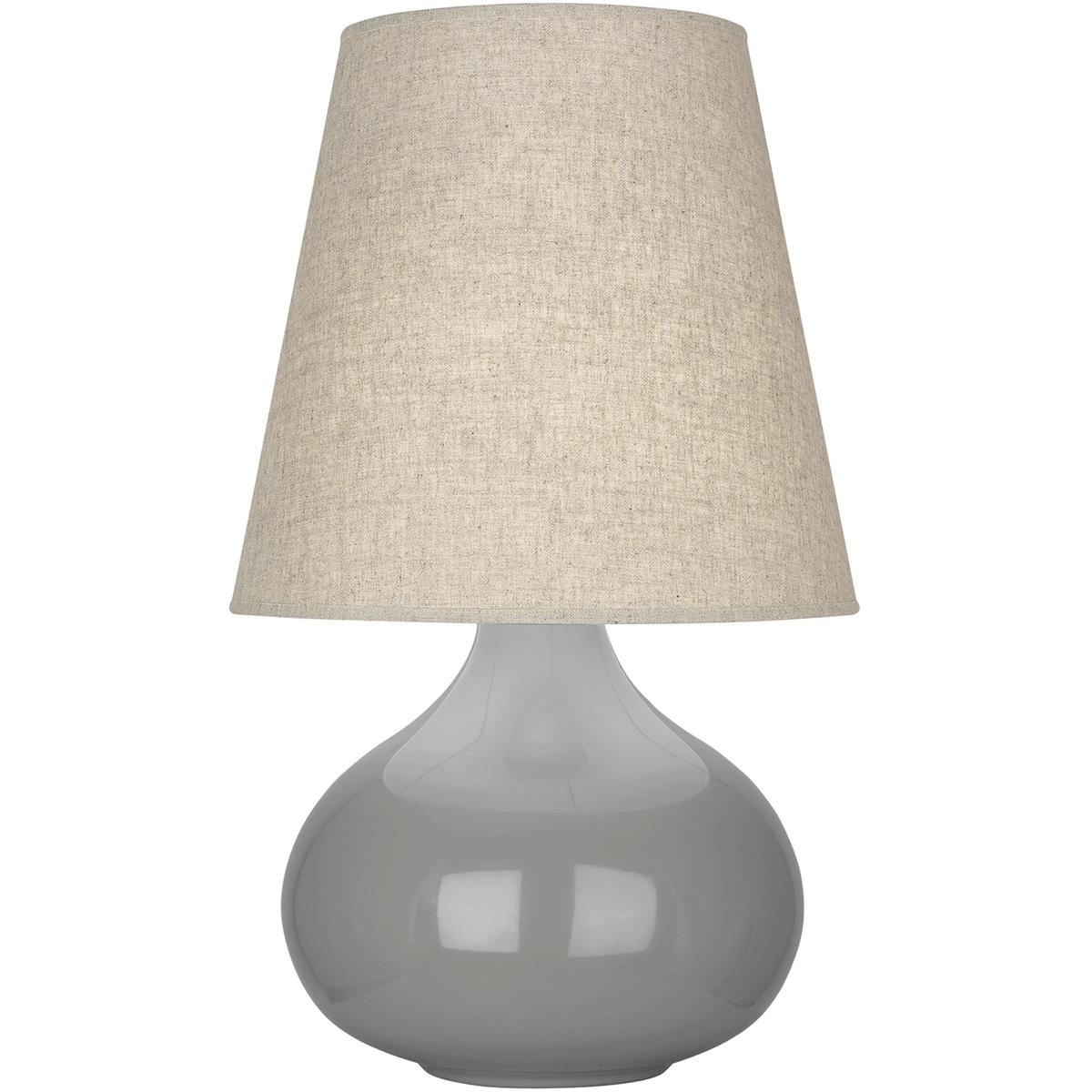 Robert Abbey ST91 Small June 23.5 inch 150 watt Smoky Taupe Accent Lamp Portable Light in Buff Linen