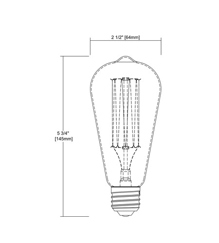 Spark & Spruce 24347-C Potter Medium Medium 60 watt Bulb - Lighting Accessory 1092_dwg.jpg