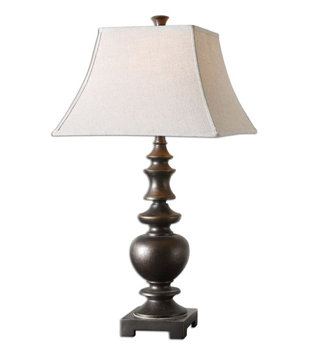 Spark & Spruce 23571-LD Pinch 33 inch 150 watt Lightly Distressed Textured Dark Bronze Table Lamp Portable Light