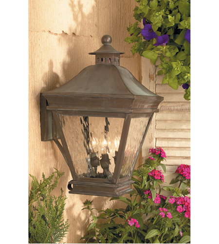 Spark & Spruce 23492-CW Bamboo 3 Light 20 inch Charcoal Outdoor Sconce 5722-c_rm1.jpg