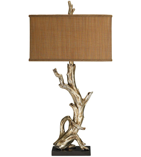 Spark & Spruce 24131-SL Forrest 35 inch 100 watt Silver Leaf Table Lamp Portable Light in Incandescent
