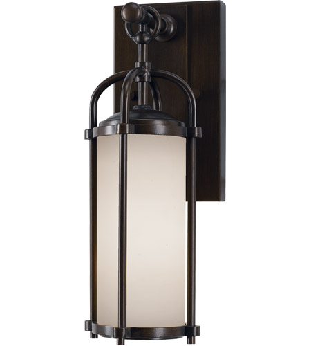 Spark & Spruce 20386-EOE Galena 1 Light 13 inch Espresso Outdoor Wall Sconce in Opal Etched Glass OL7600ES.jpg