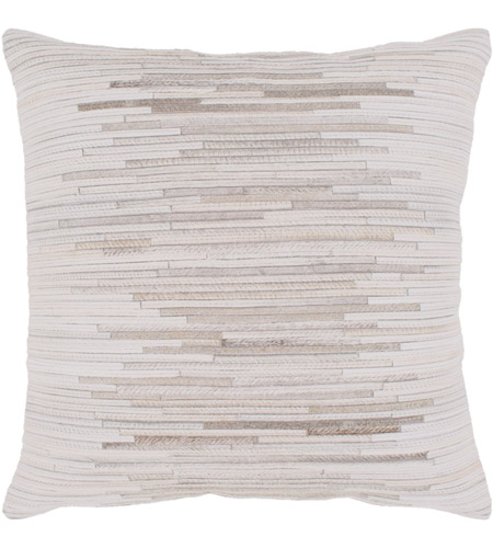 Spark & Spruce 20929-C Gleeson 20 X 20 inch Cream/Taupe/Tan Pillow Cover, Square