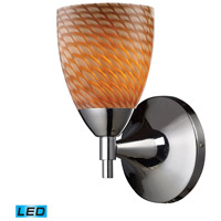 Spark & Spruce 24290-PCCL McKay LED 6 inch Polished Chrome Sconce Wall Light in Cocoa thumb