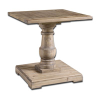 Spark & Spruce 23976-DP Badger 27 X 26 inch Distressed Patina with Stony Gray Wash End Table thumb