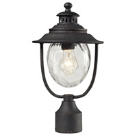 Spark & Spruce 23415-WC Labette 1 Light 15 inch Weathered Charcoal Post Mount thumb