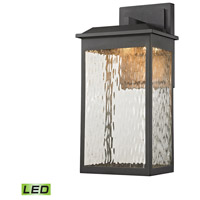 Spark & Spruce 20433-TMWL Frances LED 17 inch Textured Matte Black Outdoor Sconce photo thumbnail