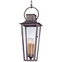 Spark & Spruce 24144-AP Morgan 4 Light 10 inch Aged Pewter Outdoor Hanging Lantern in Incandescent thumb