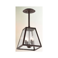Spark & Spruce 20365-RV Penn 4 Light 11 inch River Valley Rust Outdoor Hanging Lantern in Clear photo thumbnail