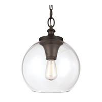 Spark & Spruce 23884-ORCG Alpine 1 Light 12 inch Oil Rubbed Bronze Pendant Ceiling Light thumb
