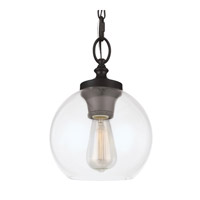 Spark & Spruce 23768-ORCG Alpine 1 Light 9 inch Oil Rubbed Bronze Pendant Ceiling Light thumb