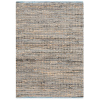 Spark & Spruce 20499-TB Jefferson 36 X 24 inch Taupe/Bright Blue/Denim Rugs, Jute and Leather thumb