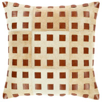 Spark & Spruce 20982-B Bailey 18 X 18 inch Beige/Camel/Wheat/Cream Pillow Cover thumb