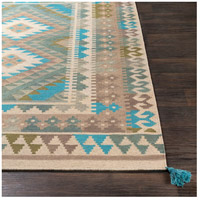 Spark & Spruce 20566-SB Bodie 36 X 24 inch Sage/Camel/Taupe/Teal/Dark Brown Rugs, Rectangle dia2006-front.jpg thumb