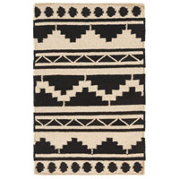 Spark & Spruce 20667-T Maisie 36 X 24 inch Taupe/Black Rugs, Wool thumb