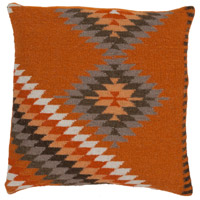 Spark & Spruce 20828-BO Reed 20 X 20 inch Burnt Orange/Camel/Olive/Tan Pillow Cover photo thumbnail