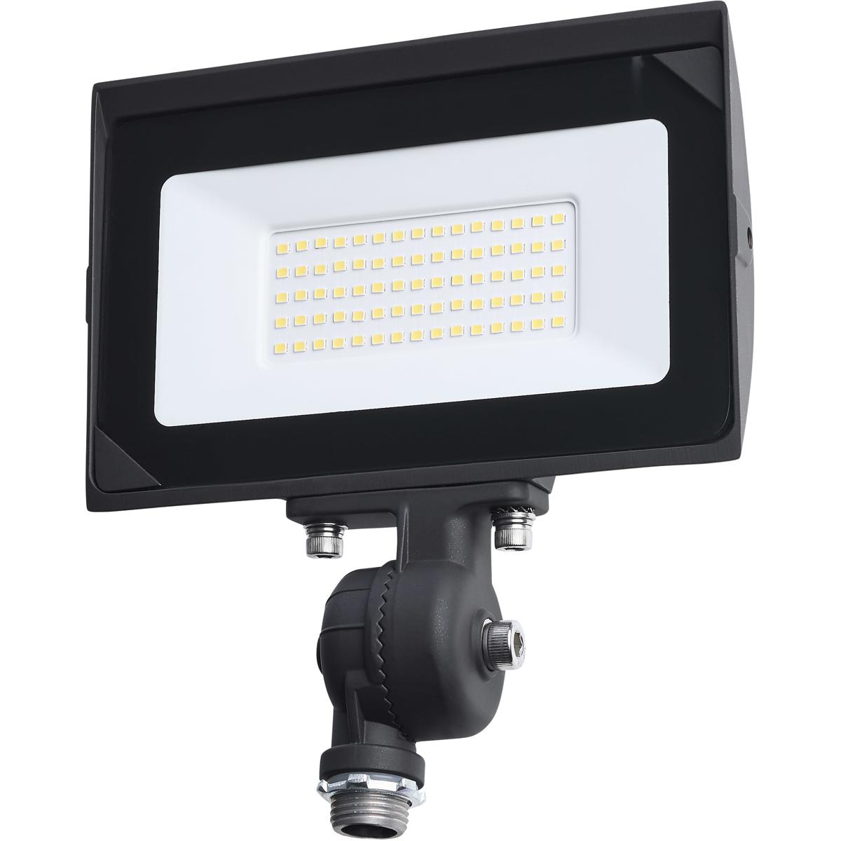 50 Watt LED DOB Tempered Glass Flood Light 5000K CCT Bronze Finish