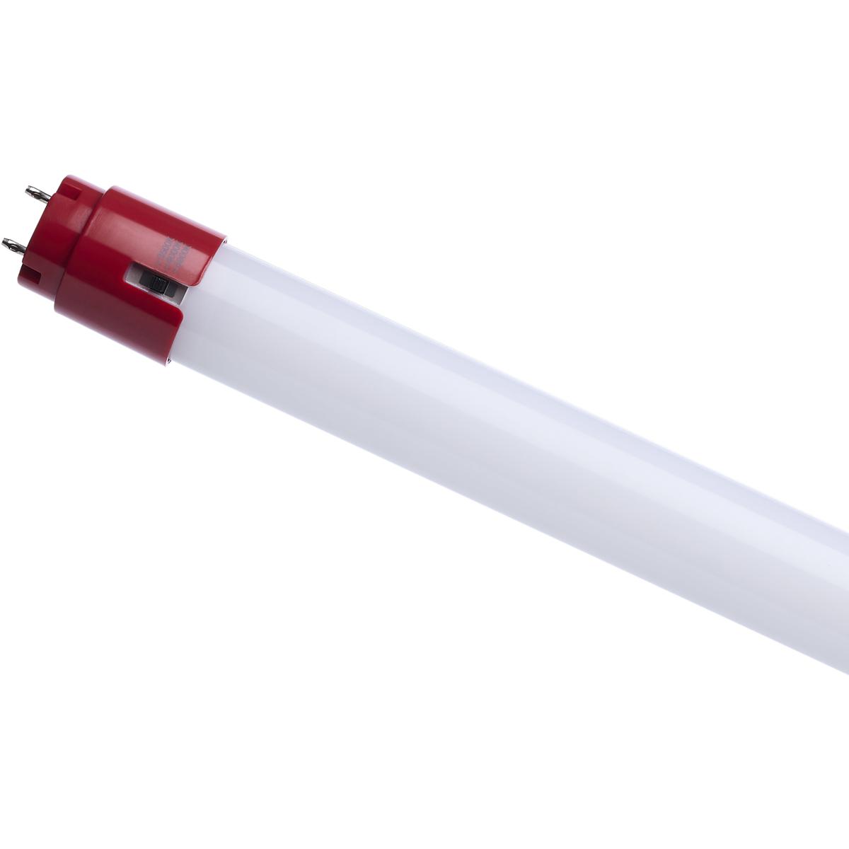 15W T8 LED; 48 Inch 35K/40K/50K CCT Selectable Medium Bi Pin Base Type B Ballast Bypass 120-277V
