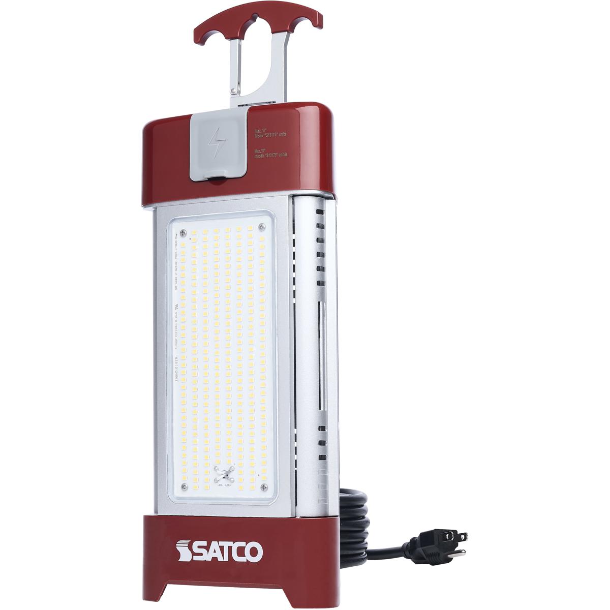 30/70/100/120W LED Work Light with Remote - 5000K CCT - Red Finish - 120V