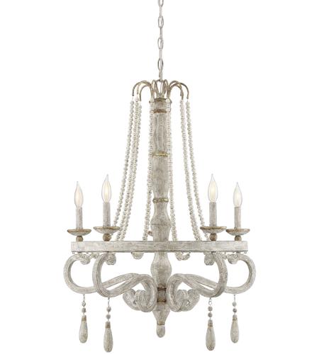 Savoy House 1-9993-5-155 Helena 5 Light 28 inch Provence with Gold Accents Chandelier Ceiling Light photo