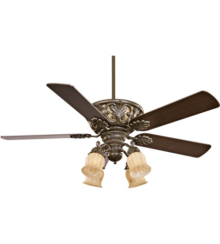 Savoy House Monarch 4 Light Ceiling Fan, Old World Style Ceiling Fans
