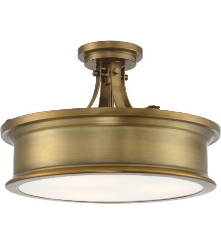 Savoy House 6 134 3 322 Watkins 3 Light 16 Inch Warm Brass Semi