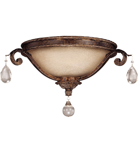 Savoy House Crystal Lustres Chastain Flush Mount in New Tortoise Shell  w/Silver 6-5315-20-8