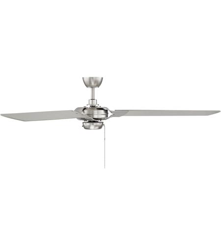 Savoy House 62 5085 3sv Sn Monfort 62 Inch Satin Nickel With Silver Blades Ceiling Fan