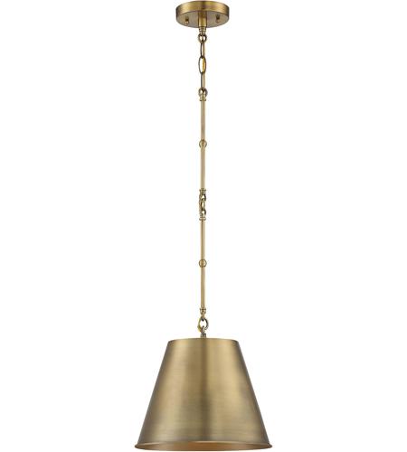 Savoy House 7-132-1-322 Alden 1 Light 12 inch Warm Brass Pendant Ceiling Light, Essentials photo