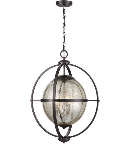 Savoy House 7-1872-3-28 Pearl 3 Light 21 inch Oiled Burnished Bronze Pendant Ceiling Light in Oil Burnished Bronze photo