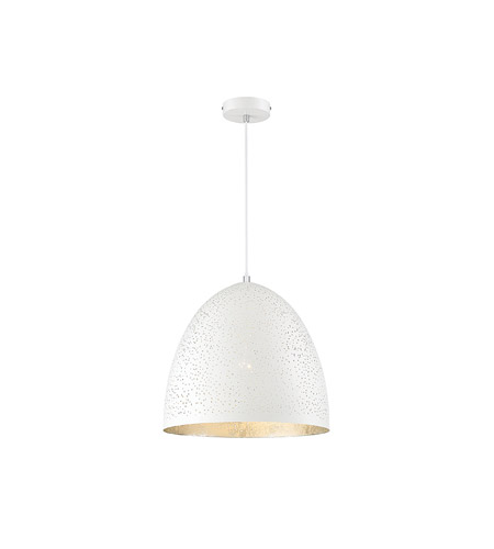 White And Silver Pendant Light savoy house 7 800 1 123 graham 1 light 16 inch white with silver leaf pendant ceiling light