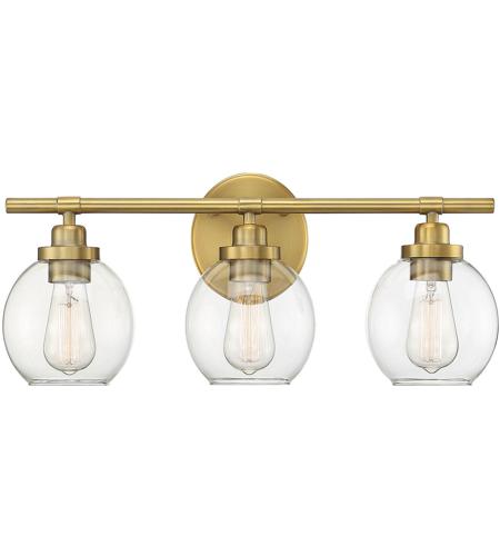 Savoy House 8 4050 3 322 Carson 3 Light 23 Inch Warm Brass Bath