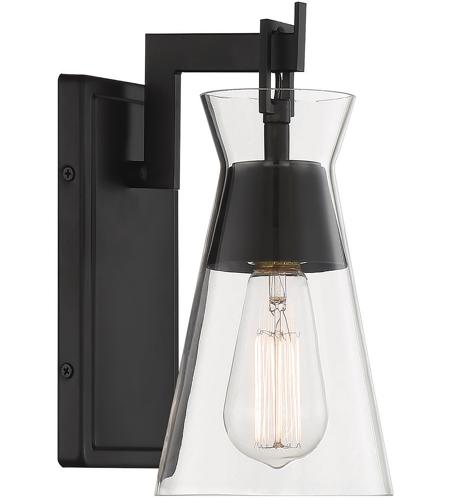 Savoy House 9-1830-1-89 Lakewood 1 Light 6 inch Matte Black Wall Sconce Wall Light, Essentials photo