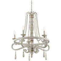 Savoy House 1-9993-5-155 Helena 5 Light 28 inch Provence with Gold Accents Chandelier Ceiling Light alternative photo thumbnail