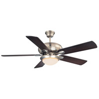 Savoy House 52-CDC-5RV-SN Sierra Madres 52 inch Satin Nickel with White and Chestnut Blades Ceiling Fan alternative photo thumbnail