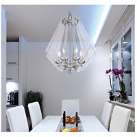 Savoy House 7-670-6-11 Newell 6-Light Pendant in Chrome and clear acrylic 